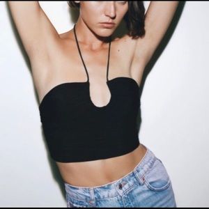 Zara Black halter top